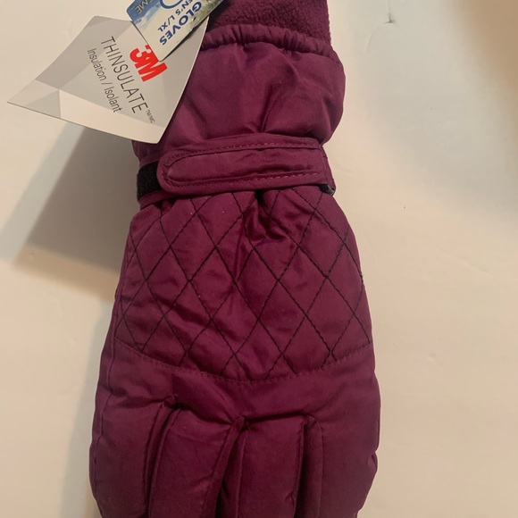 Ski Gloves New Purple Women’s L/XL Polar Express 100% Polyester - Picture 5 of 6